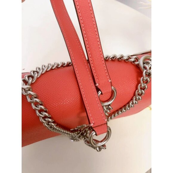 Coach 91019 Klare Crossbody In Signature Canvas IN Khaki Tangerine - Picture 8 of 9